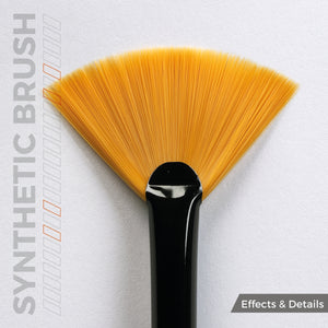 AK Interactive AKB017 AK SYNTHETIC BRUSH – FAN SHAPE – imagen 3