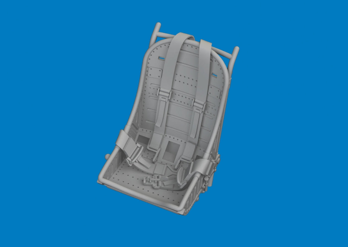 Eduard 6481064 P-40 seat w/ integral belts Type 1 PRINT Eduard 1/48 – imagen 2