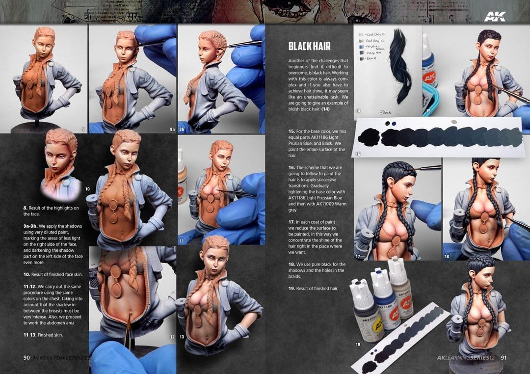 AK Interactive AK520 Apprentissage 12 Peinture de figures féminines Anglais – image 7