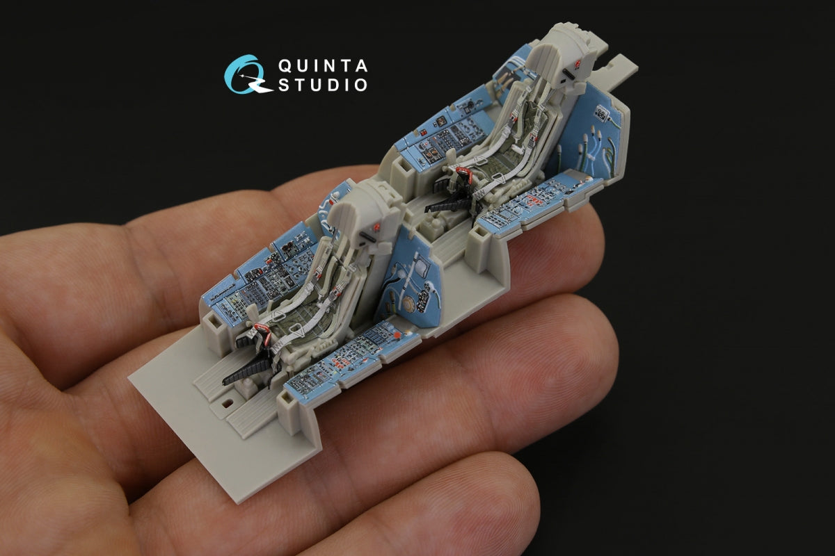 Quinta Studio QD48181 Su-27UB 3D-Printed coloured Interior on decal paper (for KittyHawk kit) 1/48 – immagine 7