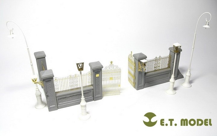 E.T. Model J35-001 Park Gate &amp;amp; Fence FOR MINIART KIT