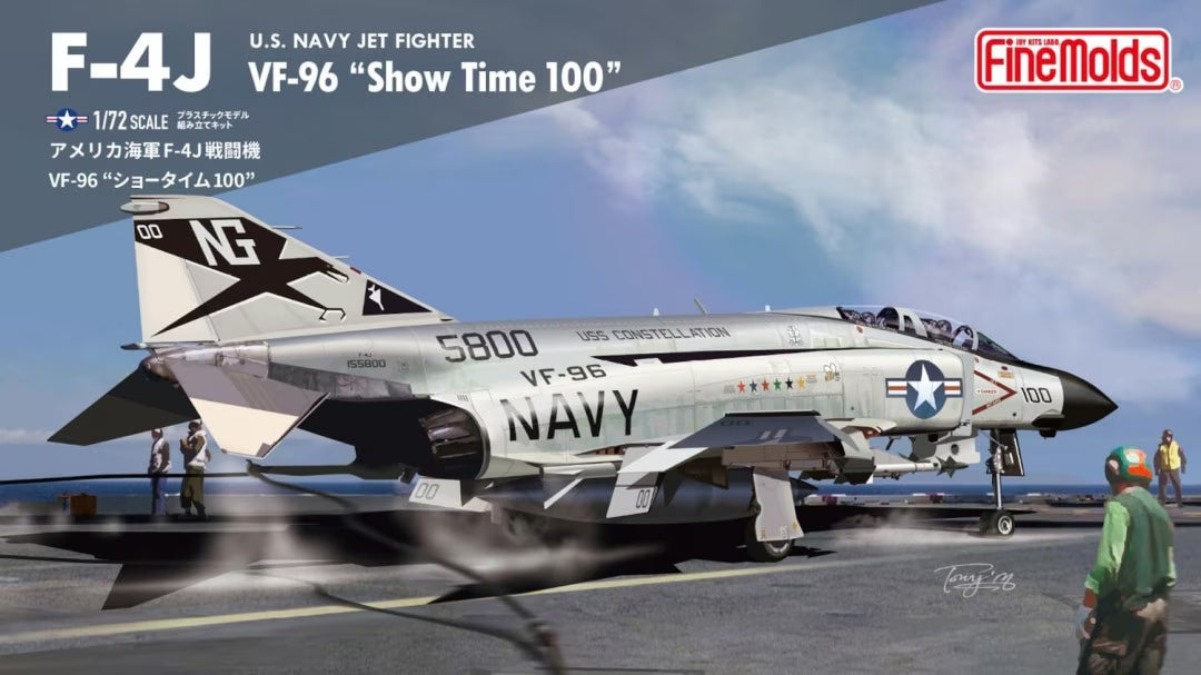 Fine Molds FF04 U.S. Navy Jet Fighter F-4J VF-96 &amp;quot;Show Time 100&amp;quot; 1/72