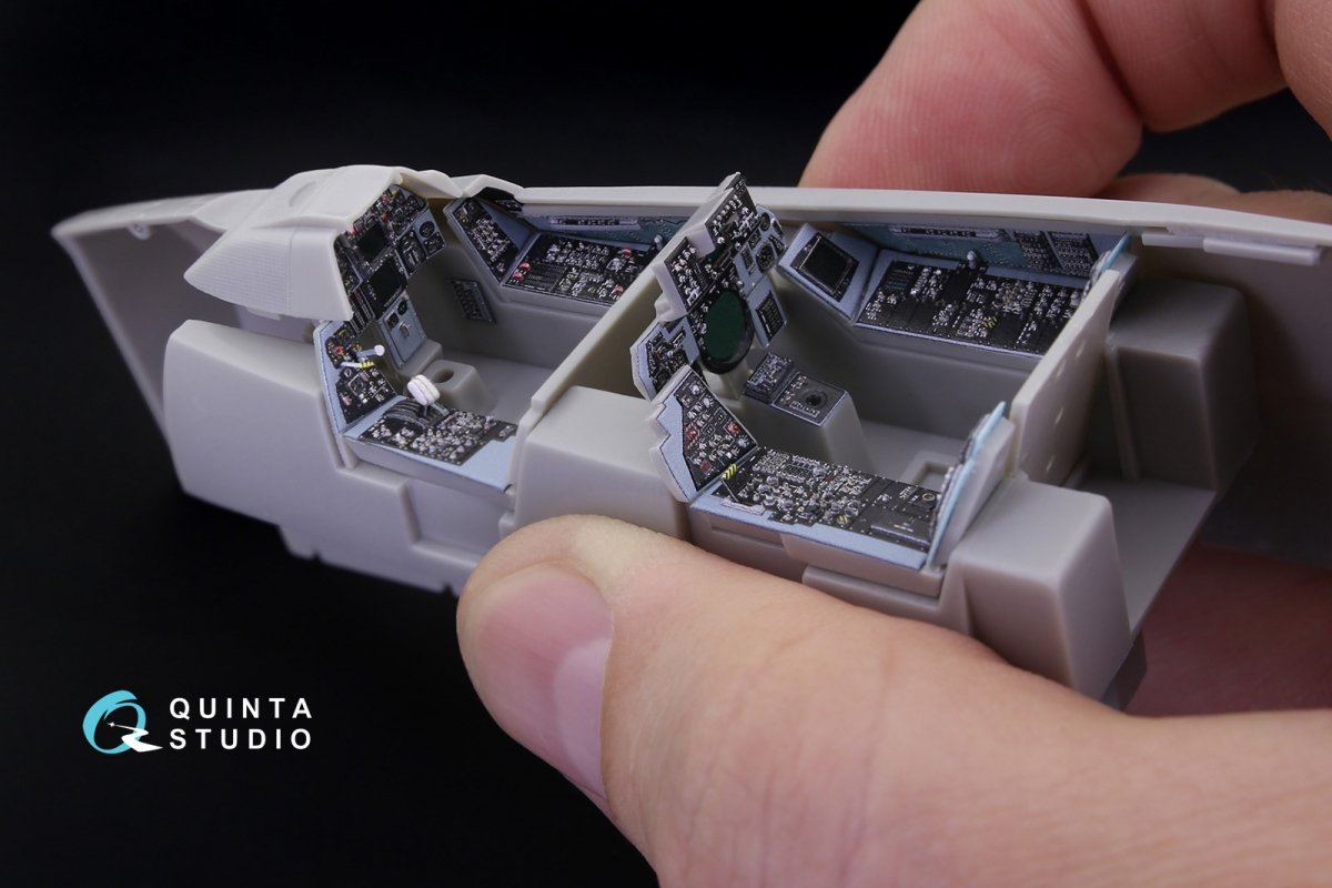 Quinta Studio QD48178 F-14A 3D-Printed &amp;amp; colored Interior on decal paper (for Hasegawa kit) 1/48 – image 3
