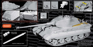 Dragon 6848 Sd.Kfz.182 Kingtiger Porsche Turret w/Zimmerit 1/35 – Bild 4