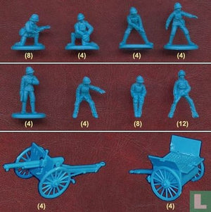 Hat 8161 WWI French 75mm Gun with Late War Crew 1/72