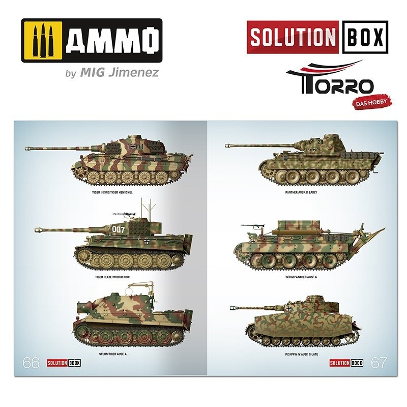 AMMO de Mig Jimenez 2414300001 Comment peindre des chars allemands de la Seconde Guerre mondiale - Livre de solutions – image 11