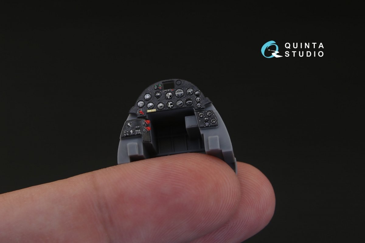 Quinta Studio QD48110 F4U-1 Corsair (Bird cage) 3D-Printed &amp;amp; coloured Interior on decal paper (for Tamiya kit) 1/48 – immagine 6