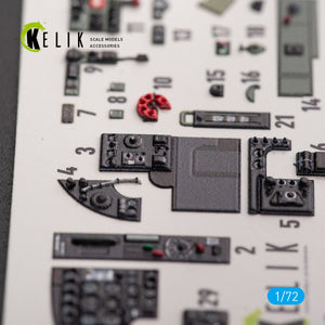 KELIK K72151 Bristol Beaufort Mk.1 - interior 3D decals for Airfix kit 1/72 – imagen 7