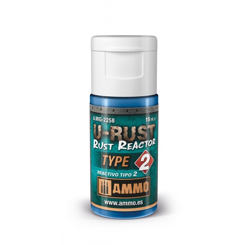 Munitions pour réacteur à rouille Mig 2258 U-RUST de type 2 (15 ml)