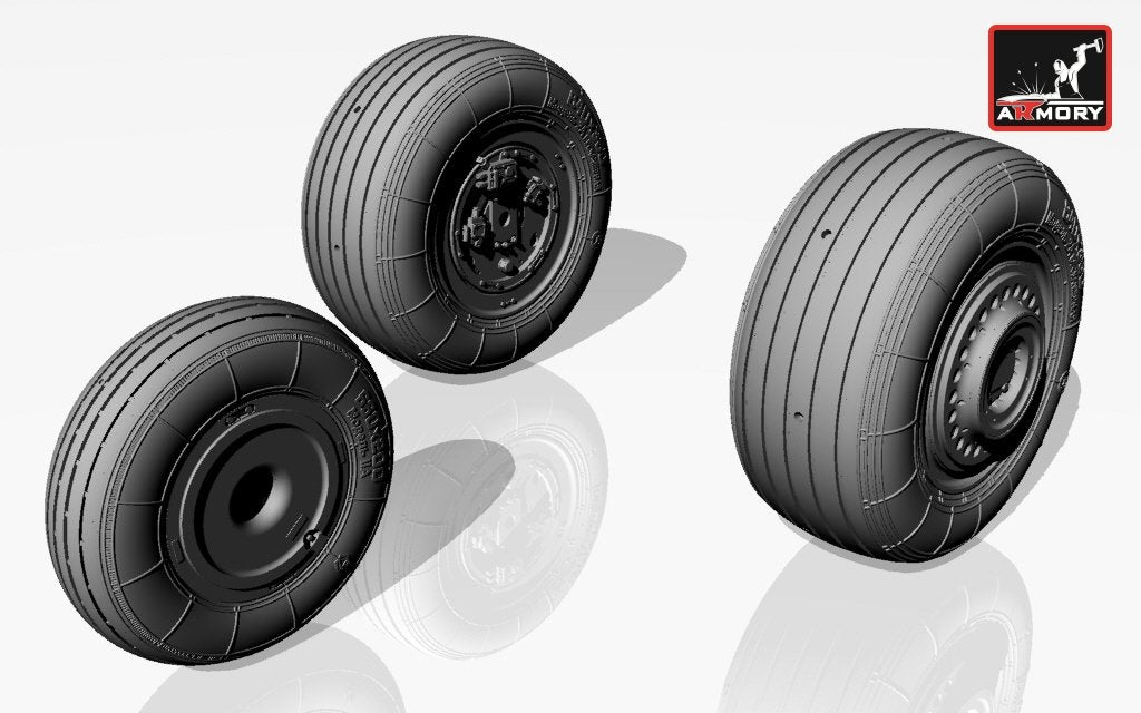 Armory Models AW32003 Sukhoj Su-25 Frogfoot wheels 1/32 – Bild 2