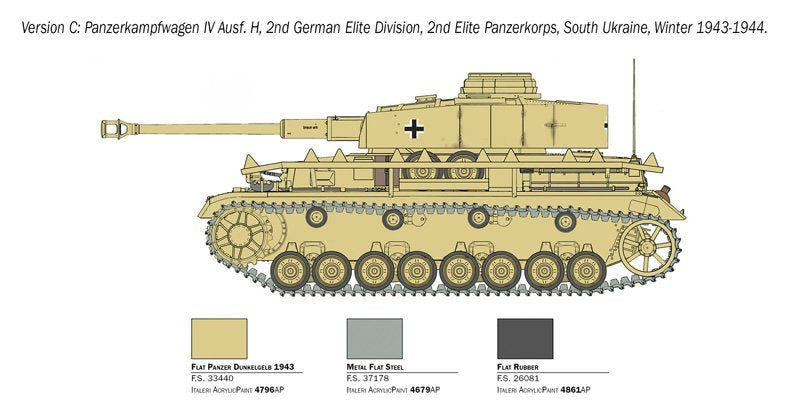 Italeri 6578 Pz. Kpfw. IV Ausf. H 1/35 – imagen 7