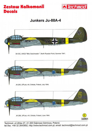 Techmod 32061 Junkers Ju-88A-4 1/32 – zdjęcie 2