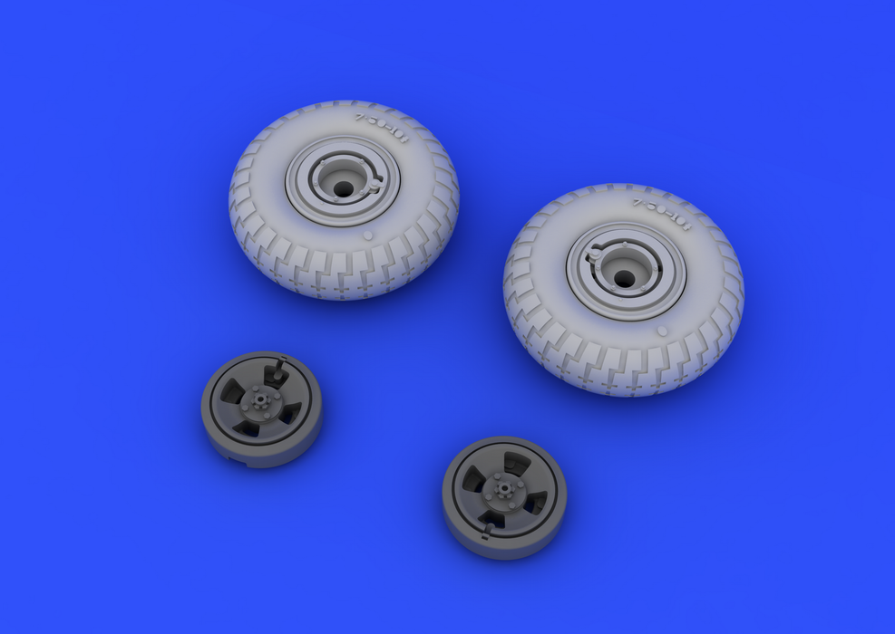 Eduard 648118 Spitfire wheels - 4 spoke w/ pattern 1/48 (EDUARD) – imagen 4