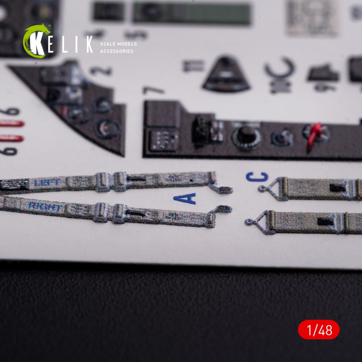 KELIK K48082 FM-1 Wildcat/Martlet Mk.V interior 3D decals for Tamiya kit 1/48 – imagen 7