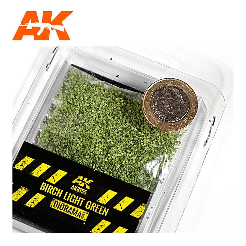 AK Interactive AK8155 BIRCH LIGHT GREEN LEAVES 28MM 1/72 – immagine 2