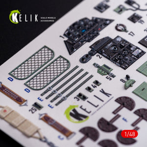 KELIK K48077 Ki-51 Sonia interior 3D decals for WingsyKits kit 1/48 – Bild 4