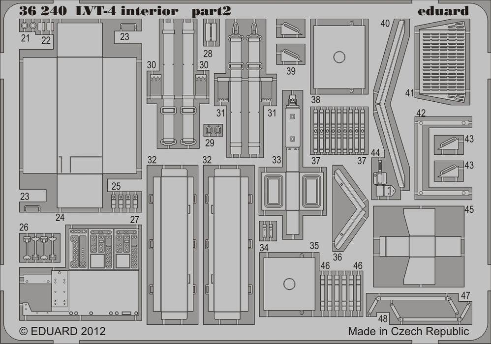 Eduard 36240 LVT-4 interior 1/35 AFV Club – imagen 2