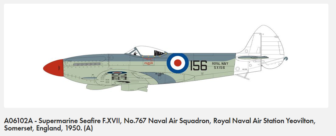 Airfix 06102A Supermarine Seafire F.XVII 1/48 – imagen 8