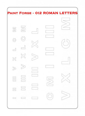 Paint Forge PFST012L STENCIL - ROMAN LETTERS – image 2