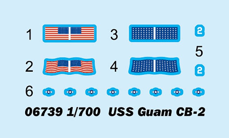 Trumpeter 06739 USS Guam CB-2 1/700 – zdjęcie 3