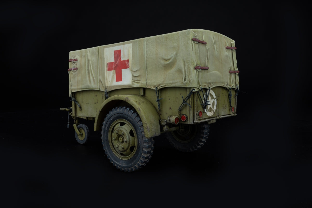 MiniArt 35443 G-518 US 1t CARGO TRAILER WITH CANVAS BEN HUR 1/35 – imagen 10