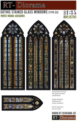 RT-Diorama 35769 Gothic Stained Glass Windows [Type 03] 1/35 – Bild 2