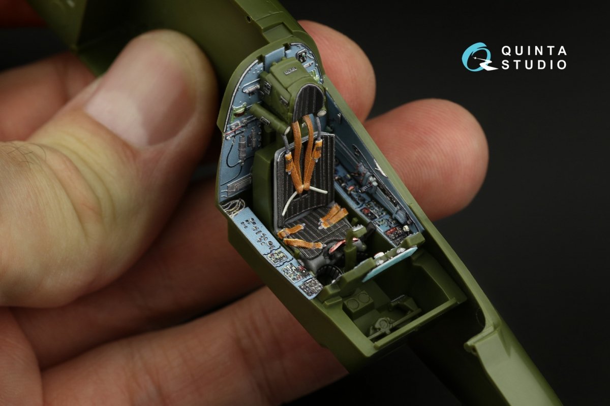Quinta Studio QD48249 Su-25 3D-Printed &amp;amp; coloured Interior on decal paper (Zvezda) 1/48 – immagine 6