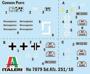 Italeri 7079 Sd.Kfz. 251/10 1/72 – imagen 4