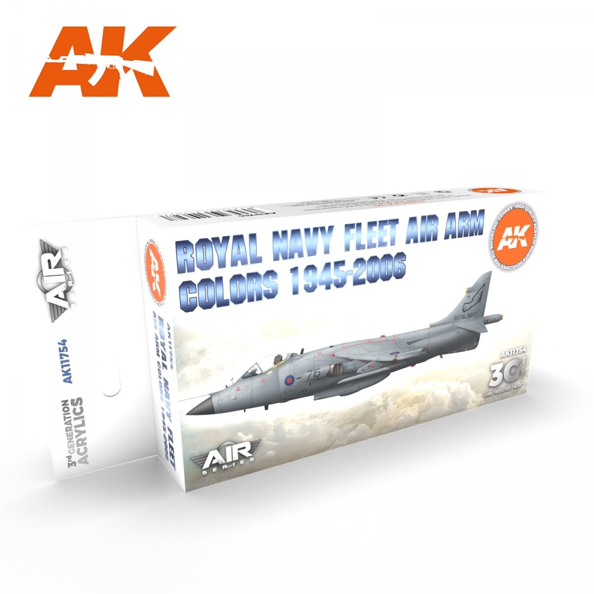 AK Interactive AK11754 RN FLEET AIR ARM COULEURS DES AVIONS 1945-2010 6x17 ml