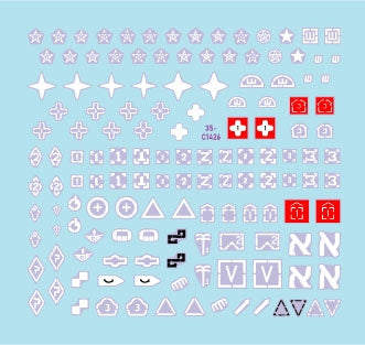 Star Decals 35-C1426 IDF Generic Markings 2. Israeli brigade/unit insignia markings for tanks and AFVs 1/35 – immagine 2