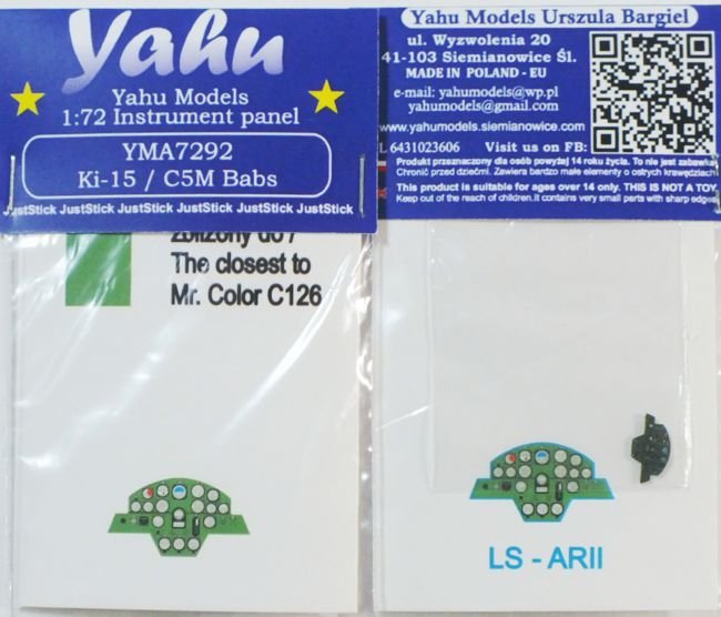 Yahu YMA7292 Ki-15 / C5M Babs	LS - ARII 1/72