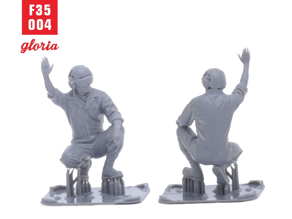Gloria F35004 USMC Ground Crew Type 4 3D Printed Figures 1/35 – zdjęcie 6