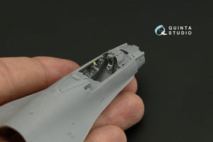 Intérieur imprimé en 3D et coloré sur papier décalcomanie Quinta Studio QD72057 F-16CJ (Tamiya) 1/72 – image 11