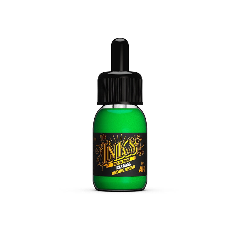 AK Interactive AK16025 NATURE – INK SET 3x30ml – immagine 2