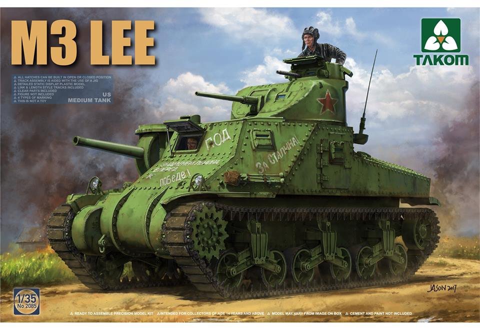 Takom 2085 US M3 Medium tank "Lee" Early version 1/35