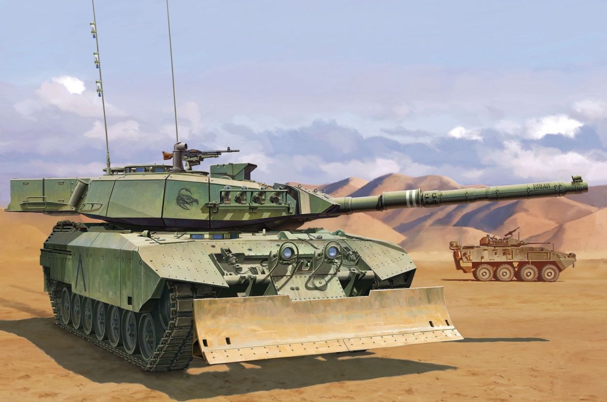 Meng Model TS-041 Leopard C2 Mexas w/ Dozer Blade 1/35 – immagine 5