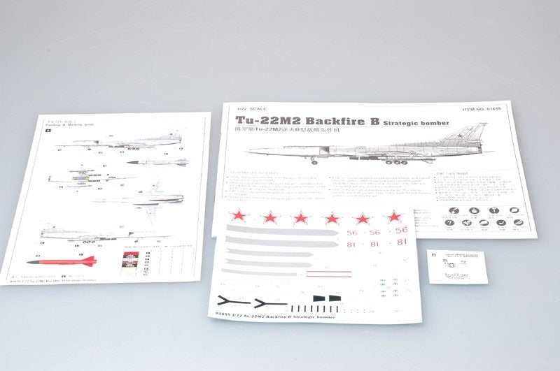 Trumpeter 01655 Tu-22M2 Backfire B Bombardier stratégique (1/72) – image 2