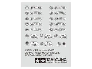 Tamiya 35384 Zundapp KS600 Sidecar 1/35 – imagen 6