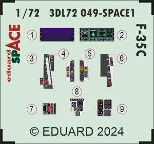 Eduard 3DL72049 F-35C SPACE 1/72 – Bild 3
