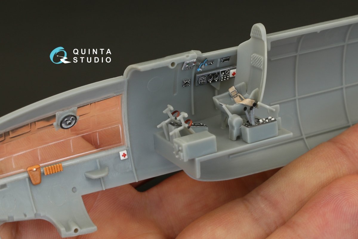 Quinta Studio QD48100 IL-4 3D-Printed &amp;amp; coloured Interior on decal paper (for Xuntong kit) 1/48 – immagine 10
