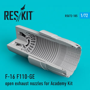 RESKIT RSU72-0185 F-16 F110-GE TUYAUX D&amp;#39;ÉCHAPPEMENT OUVERTS POUR MAQUETTE ACADEMY 1/72 – image 2