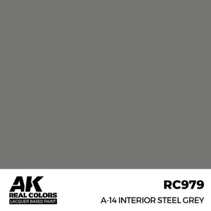 AK Interactive RC979 A-14 Intérieur Gris Acier 17 ml