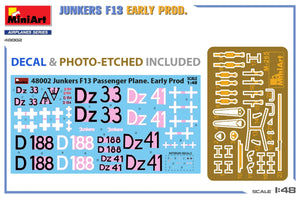 MiniArt 48002 JUNKERS F13. EARLY PROD 1/48 – imagen 2