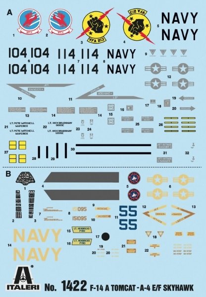 Italeri 1422 Top Gun F-14A vs A-4F 1/72 – Bild 2