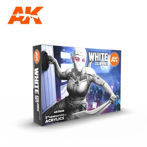 AK Interactive AK11609 WHITE COLORS SET 6x17 ml – immagine 2
