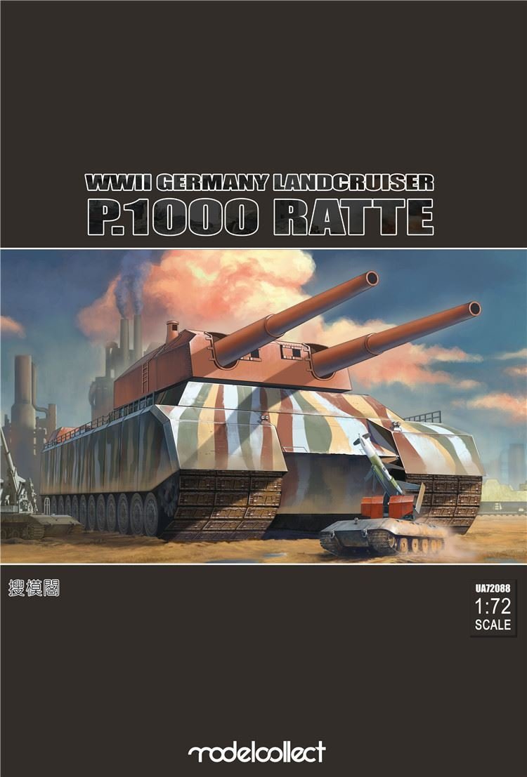 Modelcollect UA72088 WWII German Landcruiser P.1000 ratte 1/72 – imagen 2