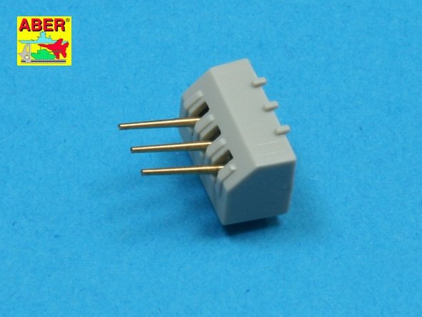 Aber 350L-33 Set of 16 pcs 102 mm type BL Mk.IX barrels for Royal Navy 1/350 – imagen 4
