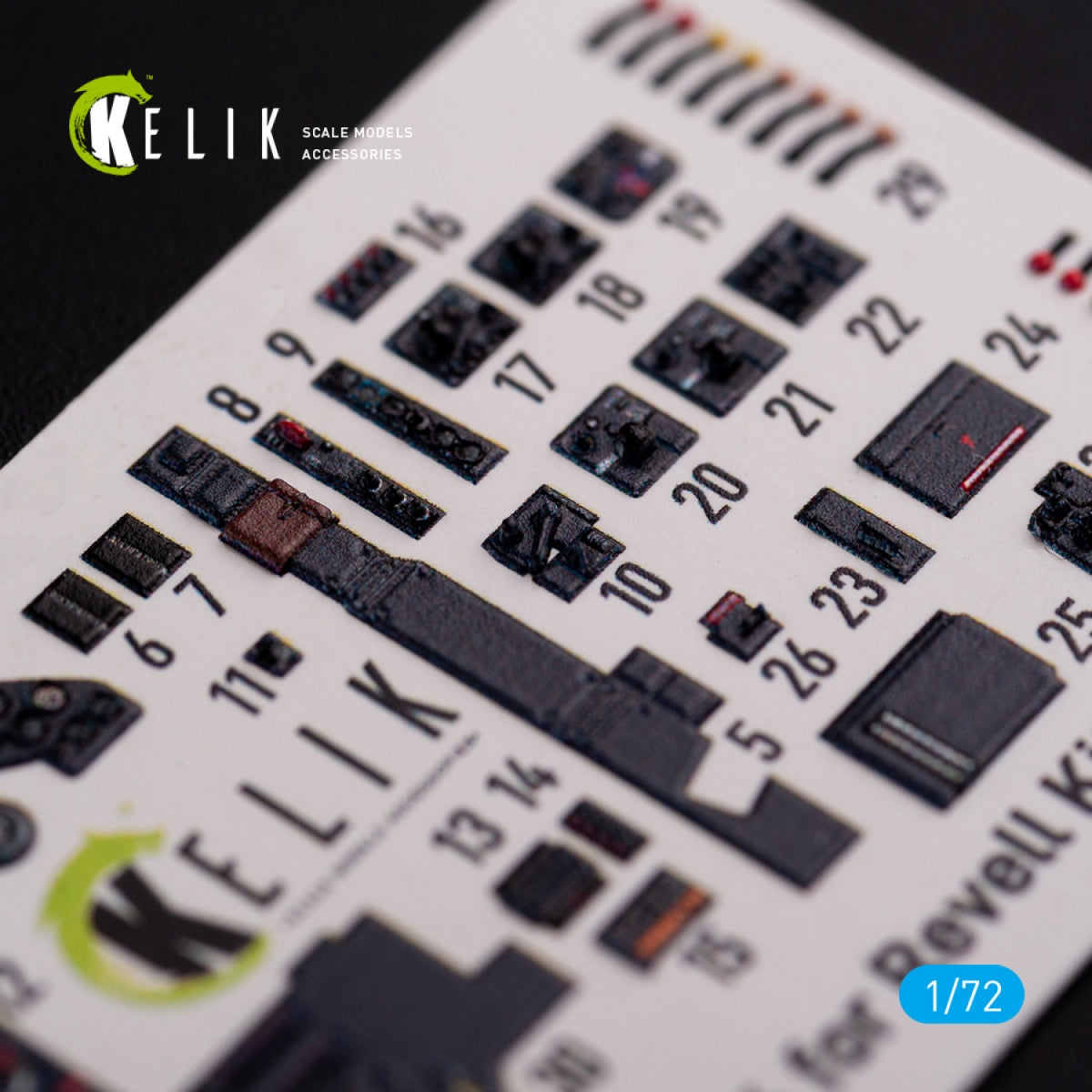 KELIK K72062 Junkers JU 88 A-4 interior 3D decals for Revell kit 1/72 – imagen 9