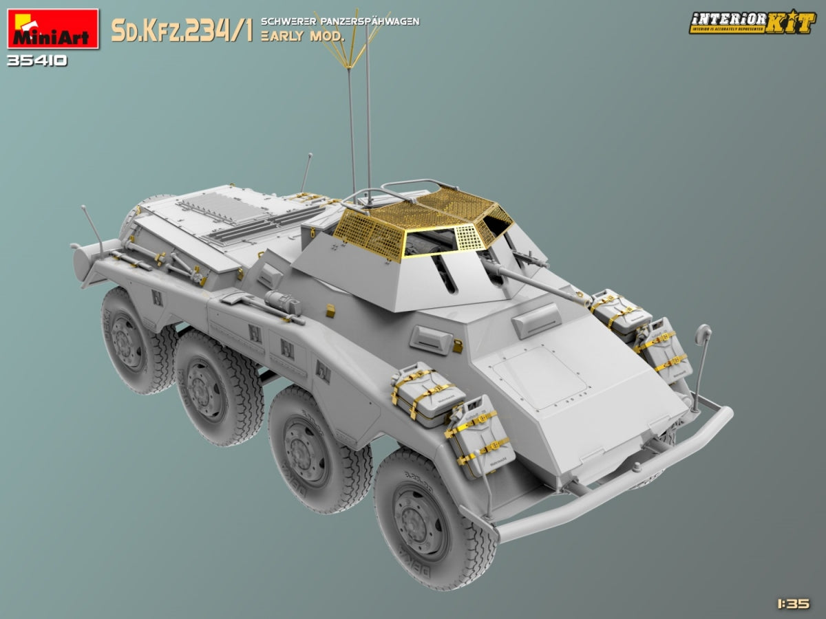 MiniArt 35410 Sd.Kfz.234/1 Schwerer Panzerspahwagen. EARLY MOD. INTERIOR KIT 1/35 – Bild 5