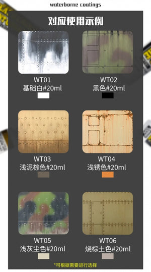 Gunze Sangyo WT-06 Weathering Water-Based Paint Gouache Burnt Umber 20ml – imagen 3